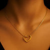 MIRA Gold Plated Heart Charm Necklace