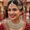 MEHER Emerald Kundan Bridal Set