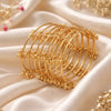 GOLD Traditional Bangles Set for Women (Pack Of 8)