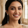 SILVER Long Chain Earrings for Women