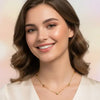 GOLD Heart Charm Necklace for Women