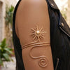 Gold Plated Adjustable Arm Cuff for Women | Designer Fashion Jewellery | Party Wear & Vacation Jewellery