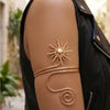 Gold Plated Adjustable Arm Cuff for Women | Designer Fashion Jewellery | Party Wear & Vacation Jewellery