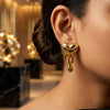 Gold Dripping Heart Statement Earrings for Women | Trendy Designer Earrings | Trendy Earrings For Causal & Party Wear