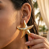 Gold Starfish Statement Earrings for Women | Ocean Inspired Beach Style Designer Earrings | Trendy Earrings For Causal & Party Wear