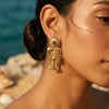 Gold Lobster Statement Earrings for Women | Coastal Sea Life Drop Earrings | Unique Designer Earrings | Trendy Earrings For Causal & Party Wear
