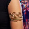 REKHA Spiral Gold Arm Cuff