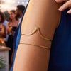 Gold Plated Adjustable Arm Cuff for Women | Designer Fashion Jewellery | Party Wear & Vacation Jewellery