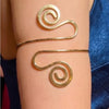 Gold Plated Adjustable Arm Cuff for Women | Designer Fashion Jewellery | Party Wear & Vacation Jewellery