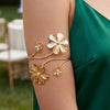 Gold Plated Adjustable Arm Cuff for Women | Designer Fashion Jewellery | Party Wear & Vacation Jewellery