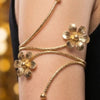 Gold Plated Adjustable Arm Cuff for Women | Designer Fashion Jewellery | Party Wear & Vacation Jewellery