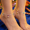 Navratri Garba Anklet | Elegant Silver Payal for Women | Festive Ethnic Jewellery