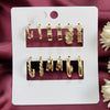 Set of 6 Gold Plated Fashion Earring For Women | Trendy Fashion Jewellery | Gift For Women And Girls