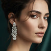 Crystal Vine Drop Earrings