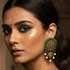 ROOP Peacock Chakra Statement Earrings