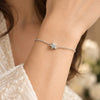Anti-Tarnish Silver Minimalist Star Charm Chain Bracelet for Women