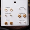Gold Plated 6 Pair Of Earrings for Women | Trendy Fashion Combo Earrings Jewellery | Party Wear & Everyday Earrings | Luxury Party Wear Statement Earrings For Daily Wear &  Causal Wear Earrings