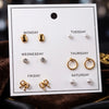 Gold Plated 6 Pair Of Earrings for Women | Trendy Fashion Combo Earrings Jewellery | Party Wear & Everyday Earrings | Luxury Party Wear Statement Earrings For Daily Wear &  Causal Wear Earrings