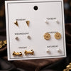 Gold Plated 6 Pair Of Earrings for Women | Trendy Fashion Combo Earrings Jewellery | Party Wear & Everyday Earrings | Luxury Party Wear Statement Earrings For Daily Wear &  Causal Wear Earrings