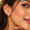 Anti-Tarnish Adjustable Earring | Gold Tone Crystal Butterfly Pearl Stud Earrings