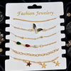Gold Plated Stacked Bracelet Set for Women | Layered Bangles & Bracelets | Trendy Fashion Jewelry | Adjustable Fashion Bracelet| Trendy Causal & Party Wear Jewellery