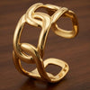 Gold Plated Cuff Bracelet for Women | Adjustable Designer Open Bangle | Minimal Statement Jewellery | Trendy Fashion Jewellery | Trendy Causal & Party Wear Jewellery