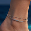 Anti-Tarnish Adjustable Anklet For Women | Silver Plated Anklet | Daily Wear Jewellery