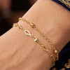 Anti-Tarnish Adjustable Bracelet | Simple Minimal Gold Plated Bracelet For Women & Girls