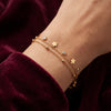 Anti-Tarnish Adjustable Bracelet | Simple Minimal Gold Plated Bracelet For Women & Girls