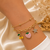 Anti-Tarnish Gold Plated Stacked Bracelet Set for Women | Layered Bangles & Bracelets | Trendy Fashion Jewelry | Adjustable Fashion Bracelet| Trendy Causal & Party Wear Jewellery