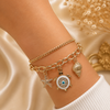 Anti-Tarnish Gold Plated Stacked Bracelet Set for Women | Layered Bangles & Bracelets | Trendy Fashion Jewelry | Adjustable Fashion Bracelet| Trendy Causal & Party Wear Jewellery