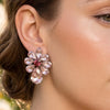 MIRA Blush Bloom Drop Earrings
