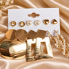 Anti-Tarnish Gold Plated Earrings |Gold Dangle Earrings & Pearl Studs Set (6 pair )