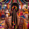 Navratri Garba Hair Decoration For Women | Multicolour Braided Hair Accessory For Women