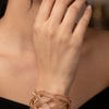 Gold Plated Cuff Bracelet for Women | Adjustable Designer Open Bangle | Minimal Statement Jewellery | Trendy Fashion Jewellery | Trendy Causal & Party Wear Jewellery