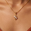 Anti-Tarnish Gold Plated Pendant Necklace for Women | Elegant Party Wear Chain | Fashion Chain for Daily & Causal Wear