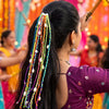 Navratri Garaba Hair Decoration For Women | Multicolour Braided Hair Accessory