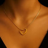 GOLD Heart Necklace for Women