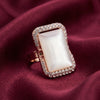 Traditional Adjustable Finger Ring for Women |Gold Plated Ethnic Statement Ring | Festive Jewellery